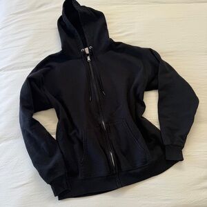Hanes Unisex Classic Black Zip-Up Hoodie